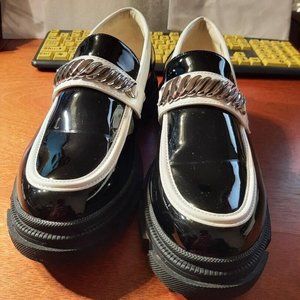 ZAYNSIA Chelsea Chunky Platform White & Black Size 10 New With Defect